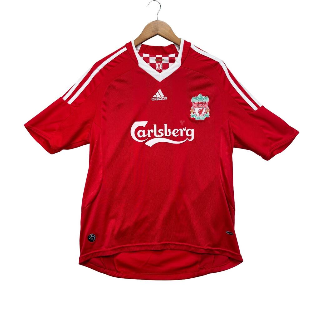VTG Adidas Liverpool Football Club Home Team Soccer Jersey Keane #7 Cup read M